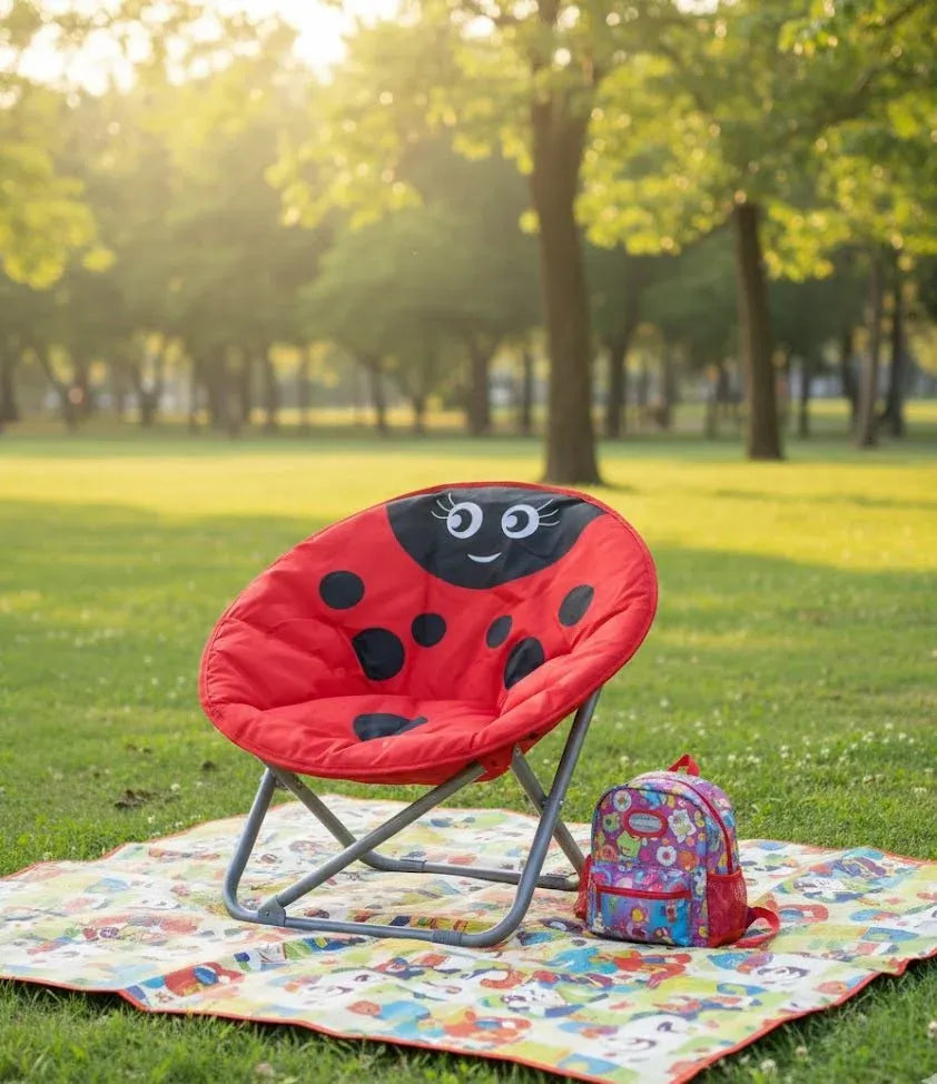 Kids Ladybug Moon Chair Ⓢ