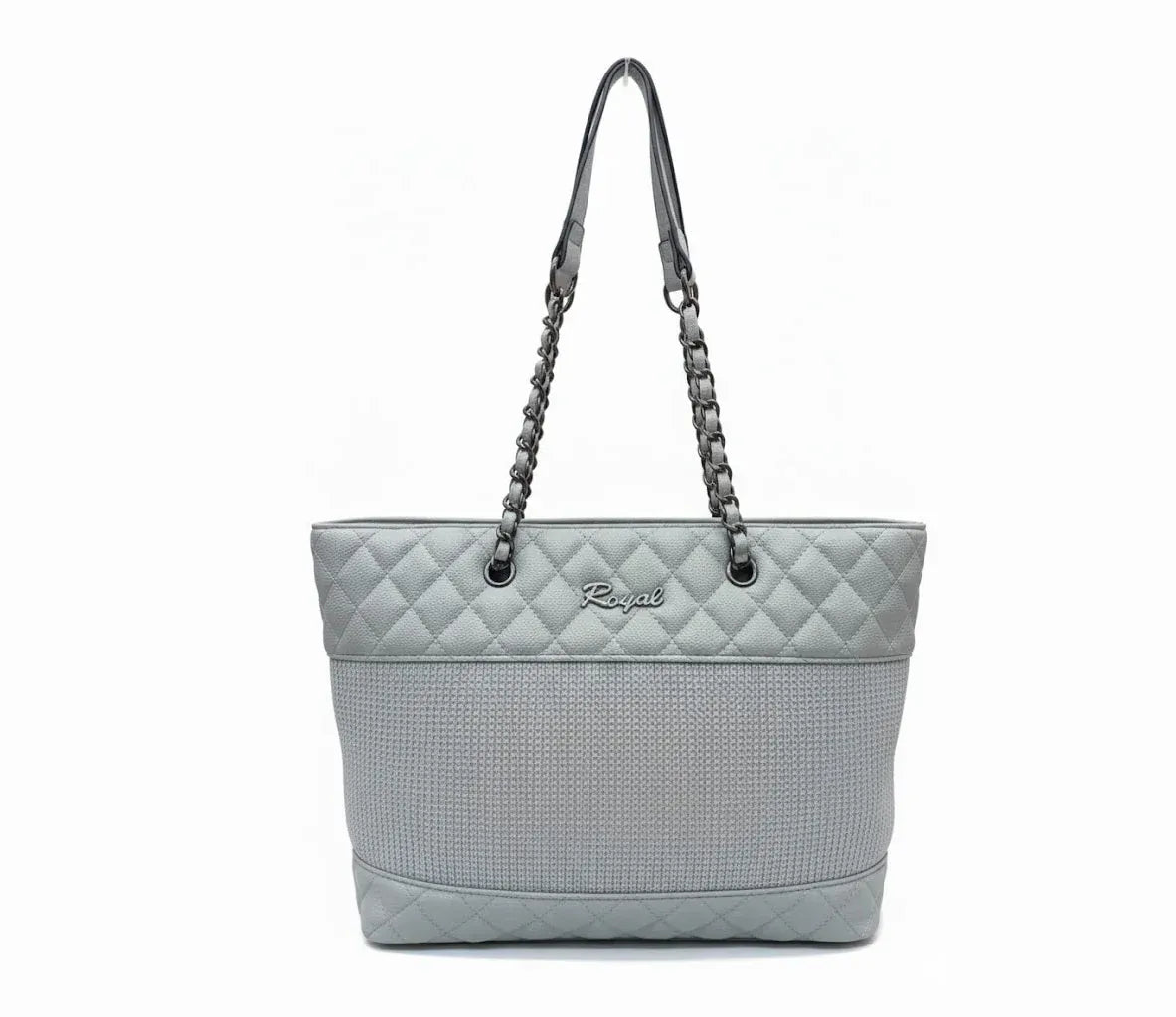 Royal Striped Tote Bag