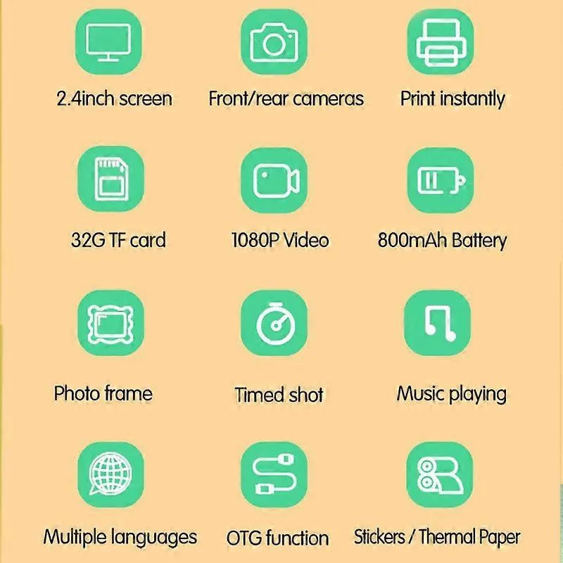 3-in-1 Instant Print Camera ©