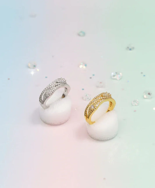 Wave Crystal Ring